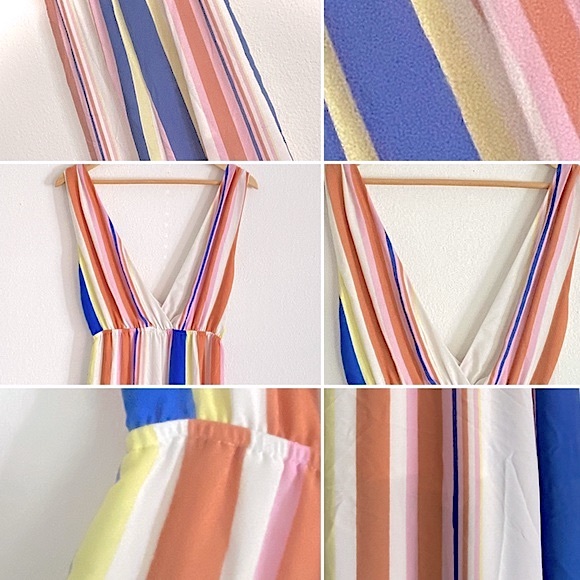 ✌🏼 #1311 Line & Dot Rory Stripe Cropped Jumpsuit - Picture 13 of 16